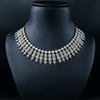 CZ Heavy Diamond Necklace Set