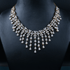 CZ Heavy Diamond Necklace Set