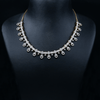 CZ Short Diamond Necklace Set