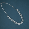 CZ White Rhodium Necklace Set