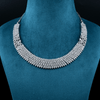 CZ White Rhodium Necklace Set