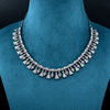 CZ White Rhodium Necklace Set