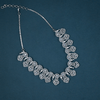 CZ White Rhodium Necklace Set