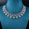 CZ White Rhodium Necklace Set