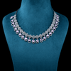 CZ White Rhodium Necklace Set