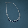 CZ White Rhodium Necklace Set