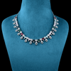 CZ White Rhodium Necklace Set