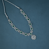 CZ White Rhodium Necklace Set