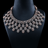 CZ Rose Gold Heavy Necklace Set