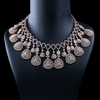 CZ Rose Gold Heavy Necklace Set