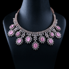 CZ Rose Gold Heavy Necklace Set