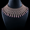 CZ Rose Gold Heavy Necklace Set