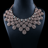 CZ Rose Gold Heavy Necklace Set