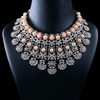 CZ Rose Gold Heavy Necklace Set