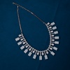 CZ Rose Gold Short Necklace Set