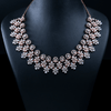 CZ Rose Gold Heavy Necklace Set