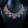 CZ Rose Gold Heavy Necklace Set