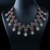 CZ Rose Gold Heavy Necklace Set