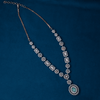 CZ Rose Gold Short Necklace Set