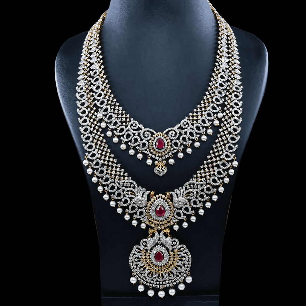 CZ Exclusive Long Necklace Set