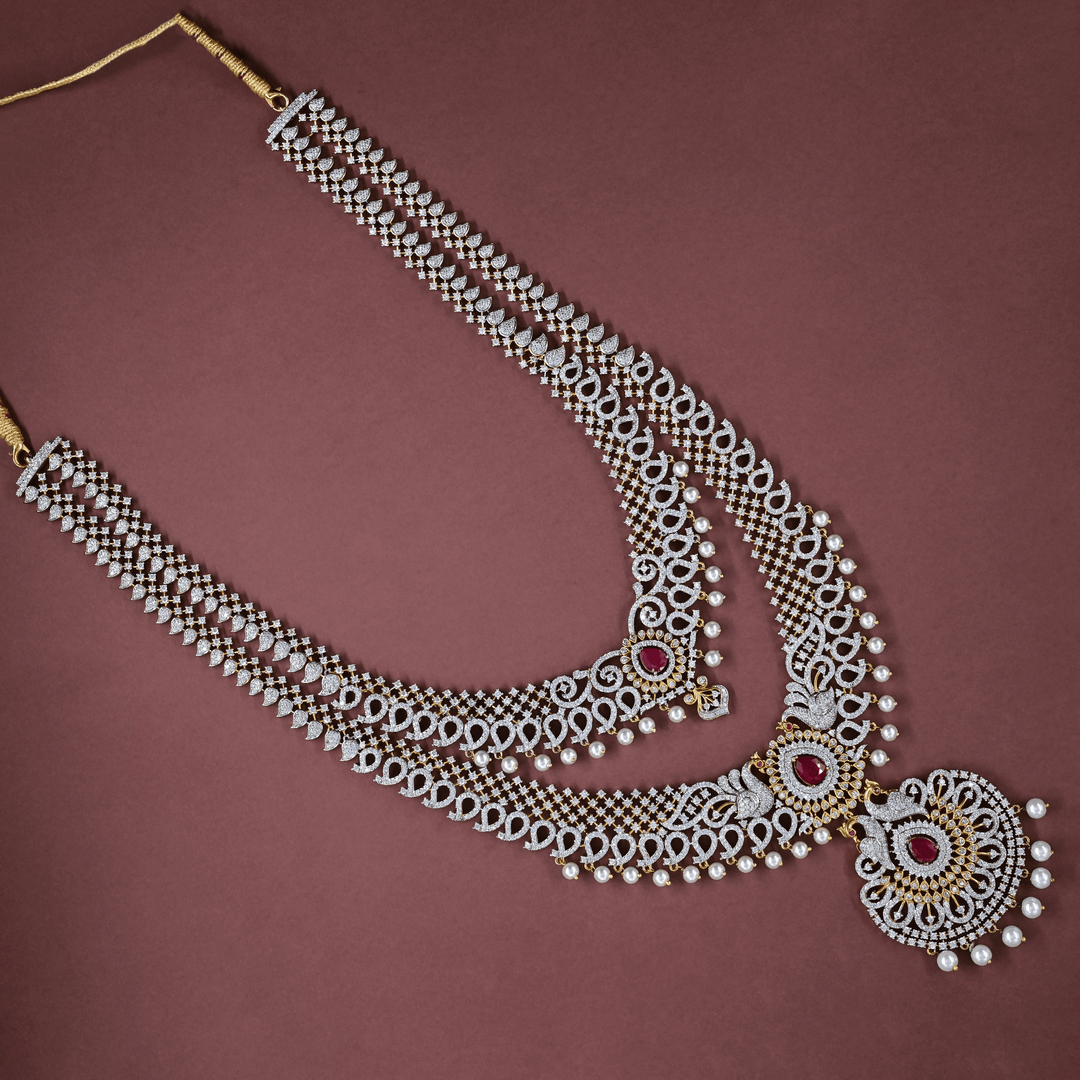 CZ Exclusive Long Necklace Set