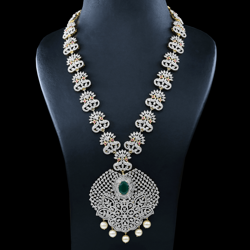 CZ Exclusive Long Necklace Set