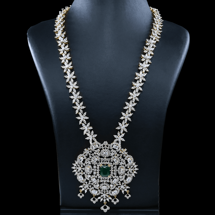 CZ Long Necklace Set