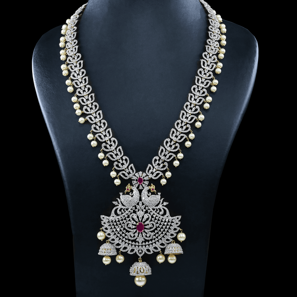 CZ Exclusive Long Necklace Set