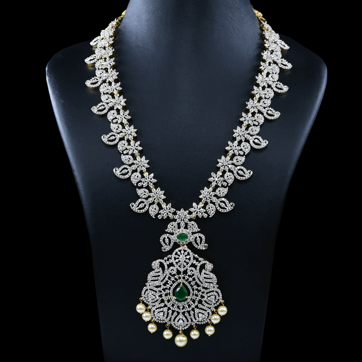 CZ Long Necklace Set