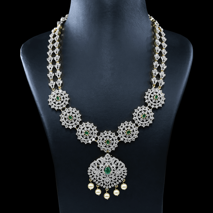 CZ Long Necklace Set