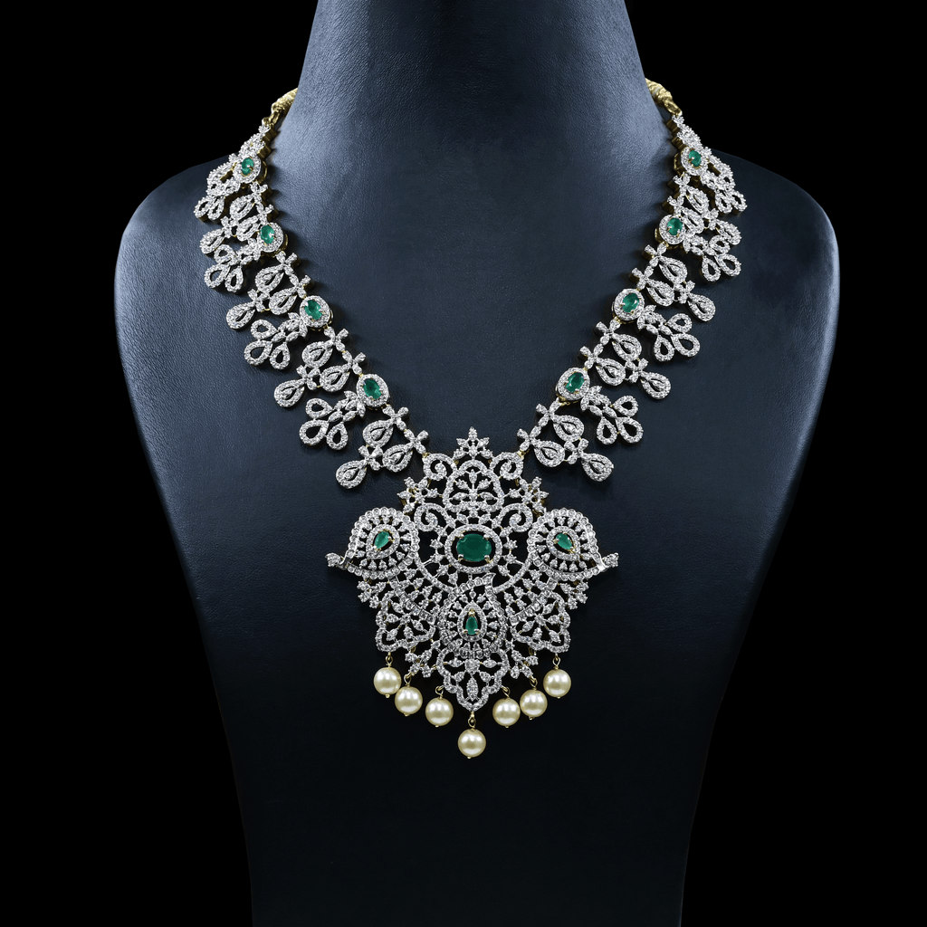 CZ Exclusive Heavy Necklace Set