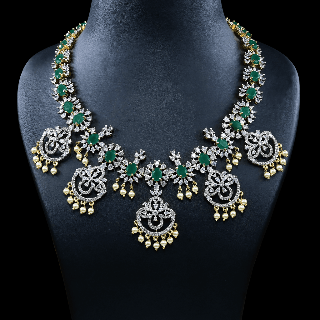 CZ Exclusive Heavy Necklace Set