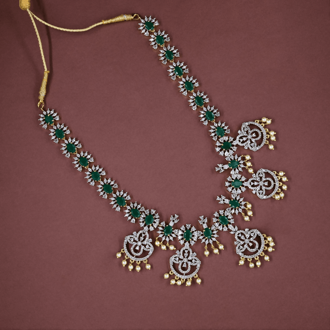 CZ Exclusive Heavy Necklace Set