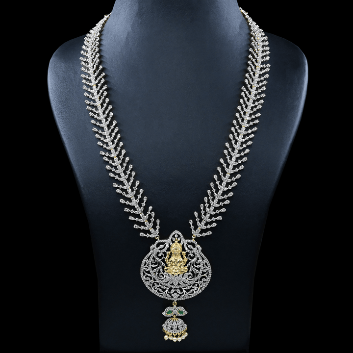 CZ Exclusive Lakshmi Long Necklace Set