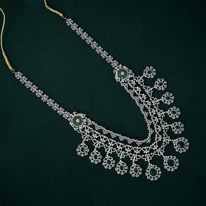 CZ Exclusive 3-Layered Long Necklace Set