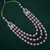 CZ Exclusive 3-Layered Long Necklace Set