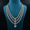 CZ Exclusive 3-Layered Long Necklace Set