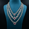 CZ Exclusive 3-Layered Long Necklace Set