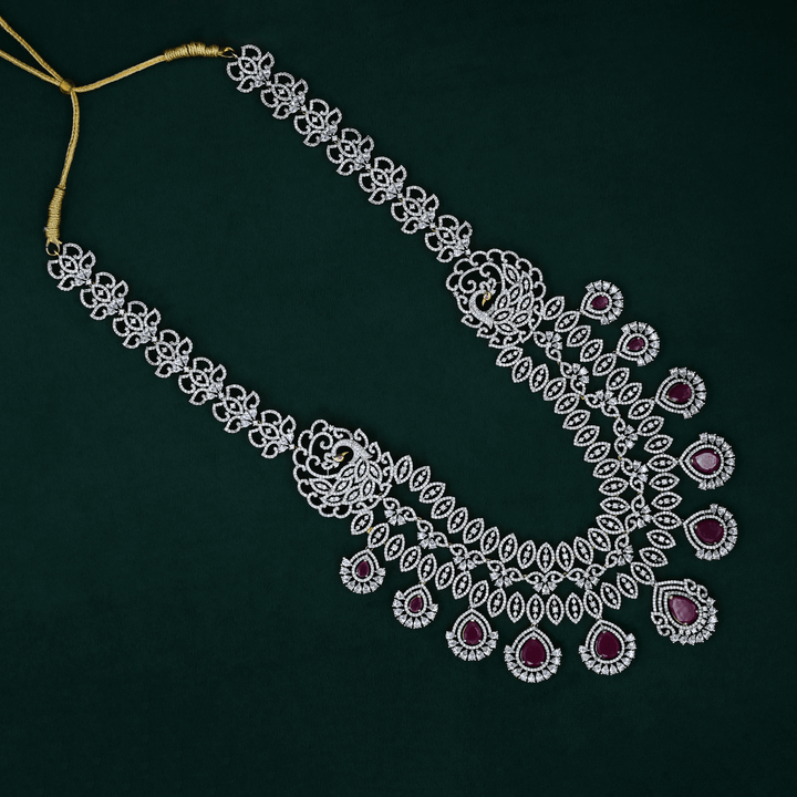 CZ Exclusive 3-Layered Long Necklace Set