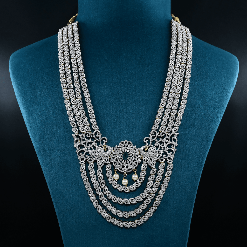 CZ Exclusive 4-Layered Long Necklace Set