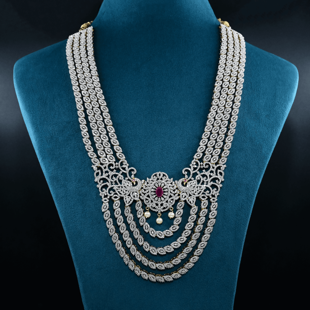 CZ Exclusive 4-Layered Long Necklace Set