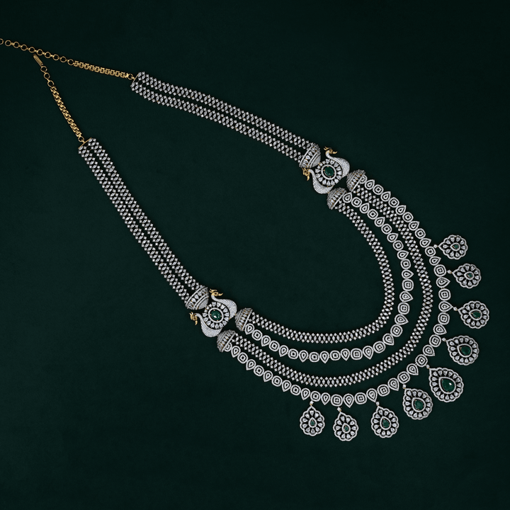 CZ Exclusive 4-Layered Long Necklace Set