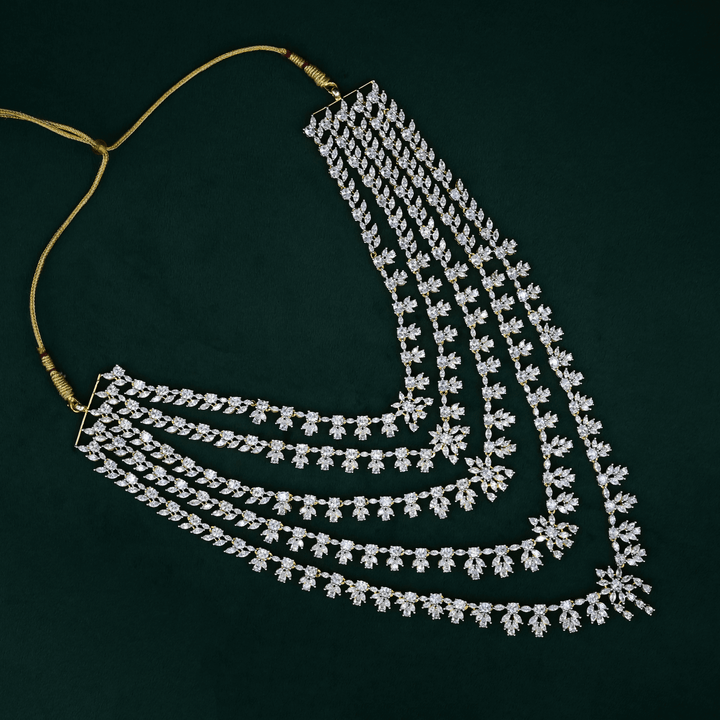 CZ Exclusive 5-Layered Long Necklace Set