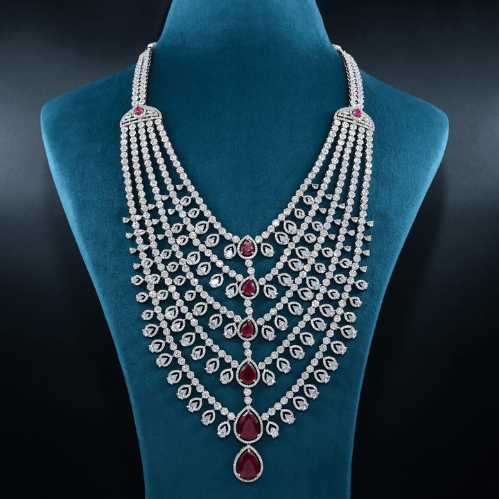 CZ Exclusive 5-Layered Long Necklace Set