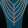 CZ Exclusive 5-Layered Long Necklace Set