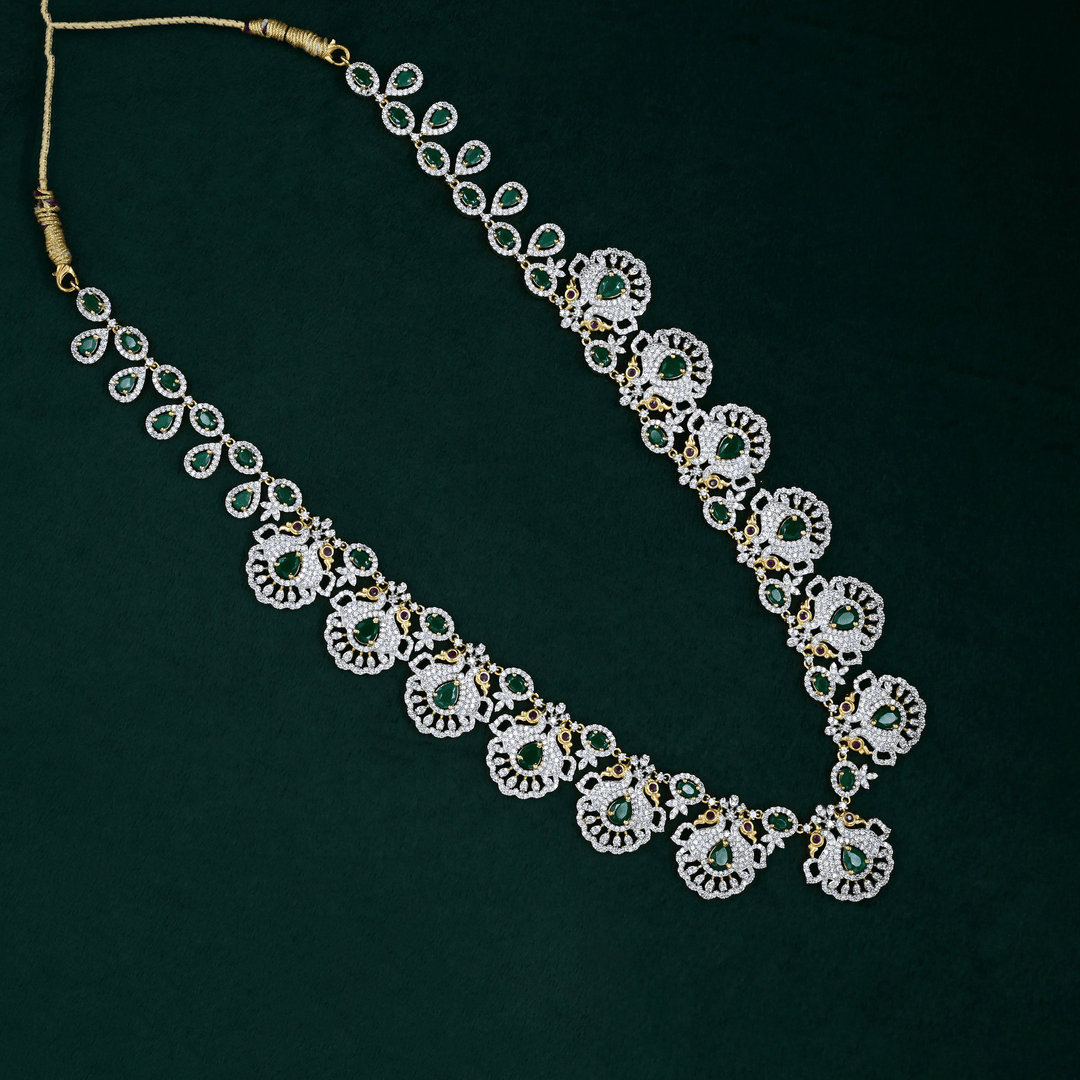 CZ Exclusive Long Necklace Set