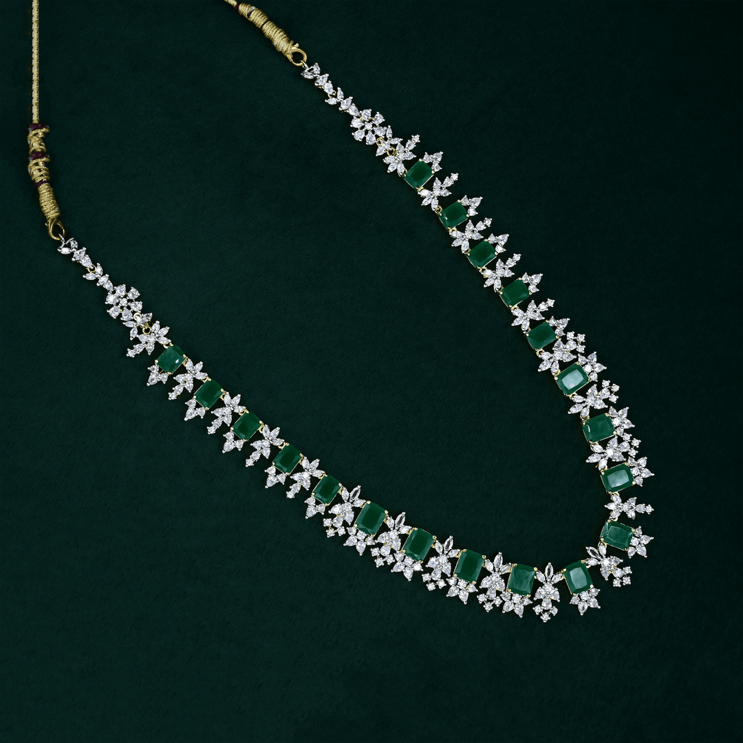 CZ Exclusive Long Necklace Set