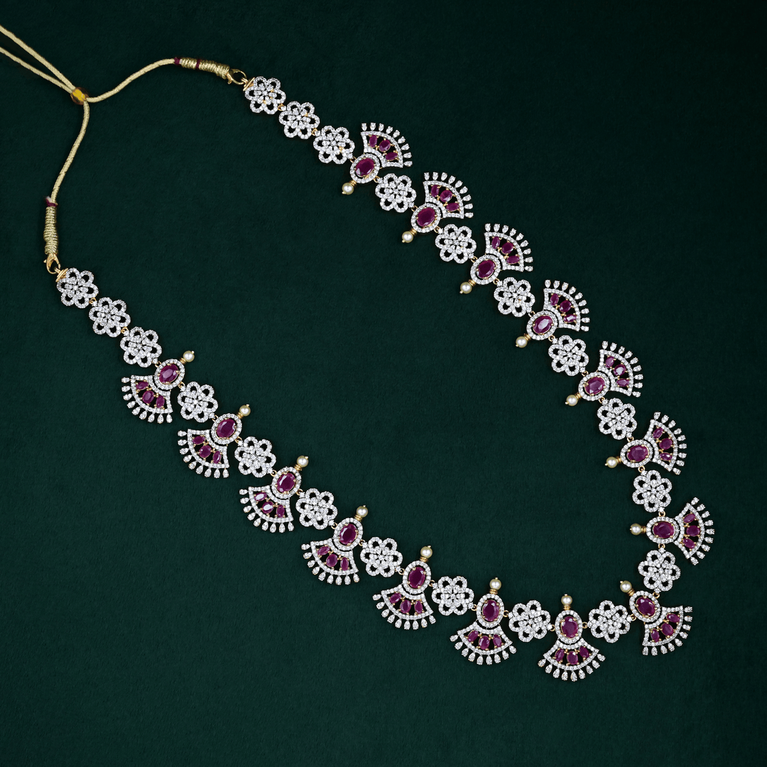 CZ Exclusive Long Necklace Set