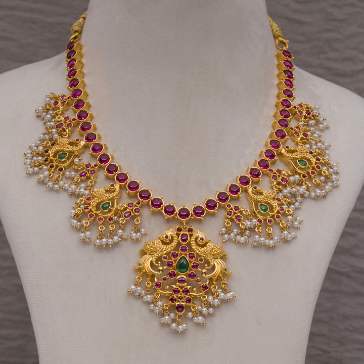 Guttapusal Nakshi Necklace Set