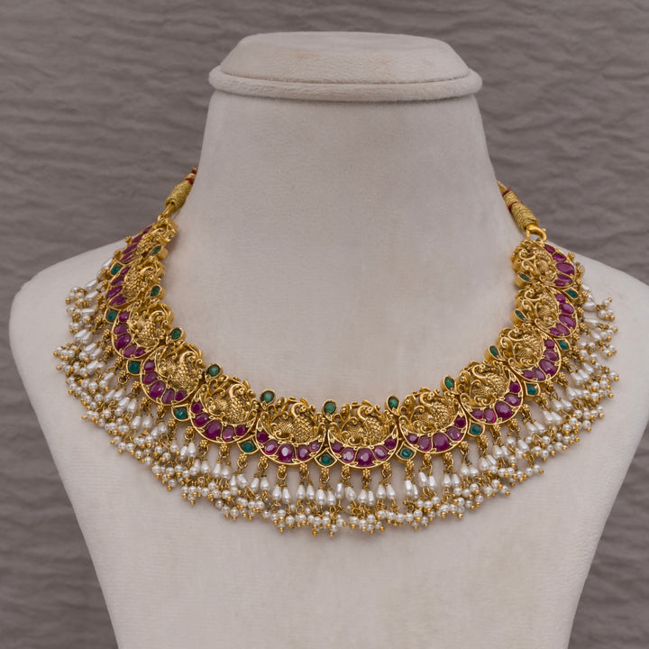 Guttapusal Nakshi Necklace Set